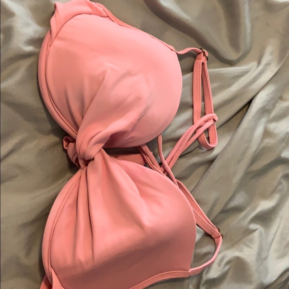 California waves coral bikini